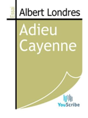 cover image of Adieu Cayenne